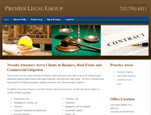 Tablet Screenshot of premierlegalgroup.com